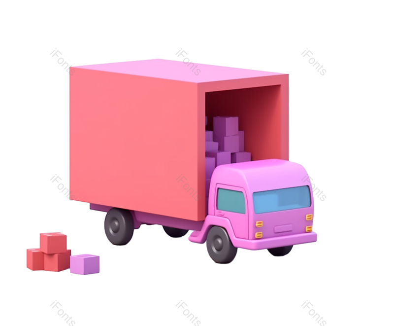 商品图片,插画元素,卡车PNG,商务免抠素材